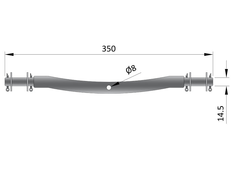 Boat Wobble Roller Bracket - Suits MP1710 Roller