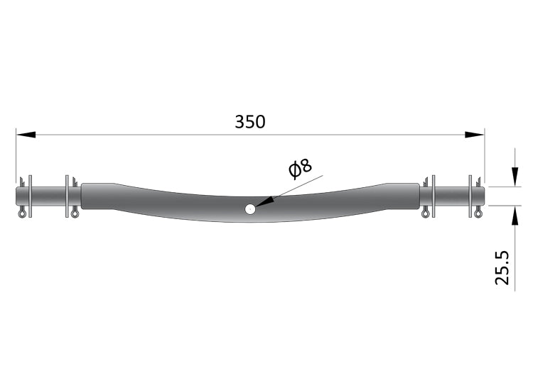Boat Wobble Roller Bracket - Suits MP1714 Roller