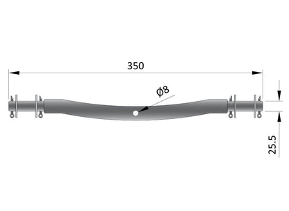 Boat Wobble Roller Bracket - Suits MP1714 Roller