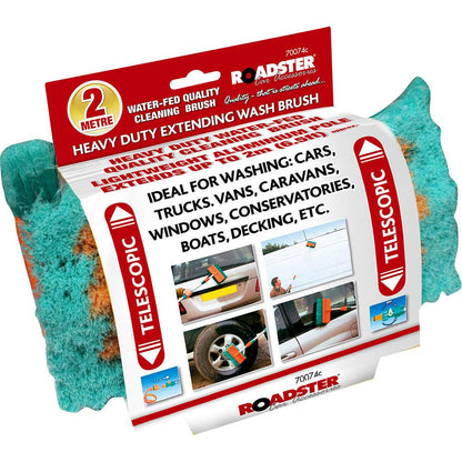 2 Metre Telescopic Car/Caravan Wash Brush - Towsure