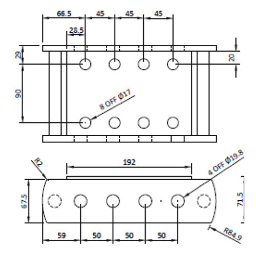 Maypole Height Adjustable Towball Drop Plate