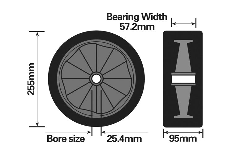 Sandhopper Launching Wheel - Solid Tyre
