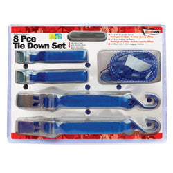 8-piece Tie Down Strap Set - Towsure