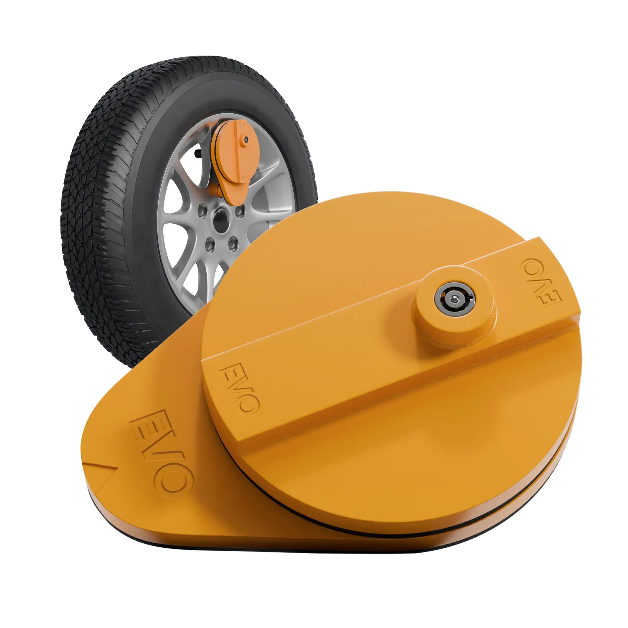 Wheel lock for caravans