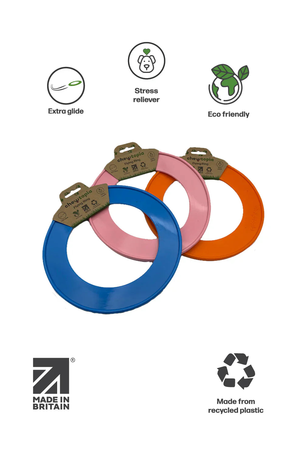Chewtopia Eco Flying Dog Ring