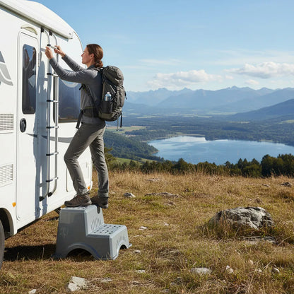 Double Plastic Anti-Slip Caravan Step