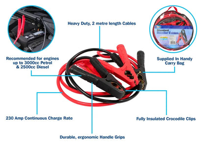 Booster Cables - 2mtr 350amp