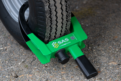 SAS Green V2 Compact Trailer Wheelclamp