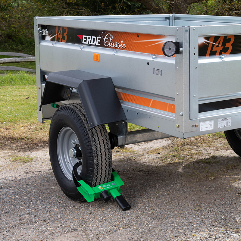 SAS Green V2 Compact Trailer Wheelclamp