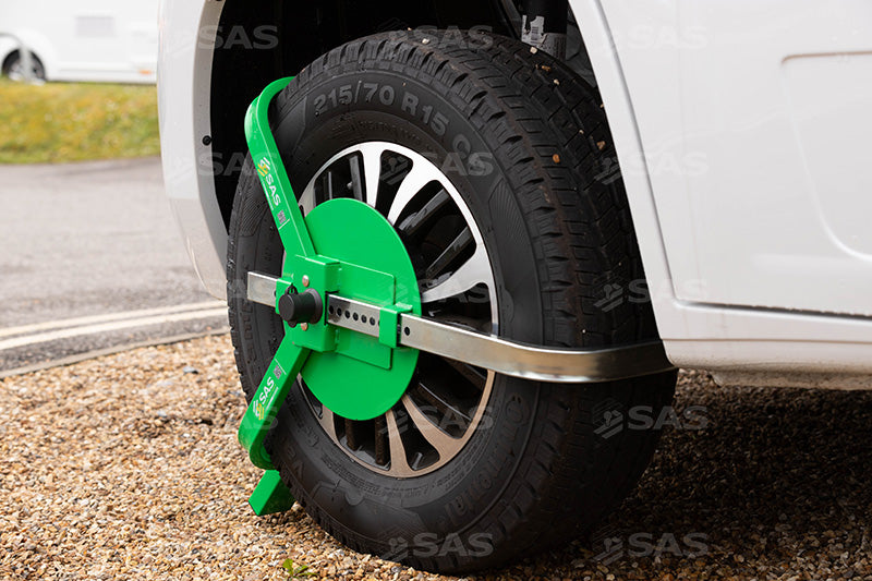 SAS Green V3 Caravan & Motorhome Wheelclamp