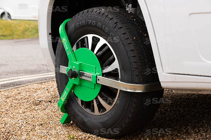 SAS Green V3 Caravan & Motorhome Wheelclamp