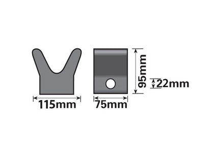 Boat Trailer Bow Snubber Block - Towsure