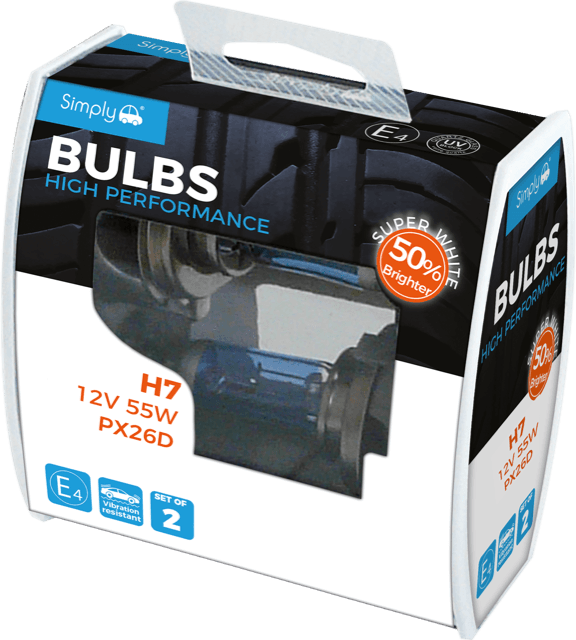 Car Headlight Bulb - High Performance H7 12V 55W - Towsure