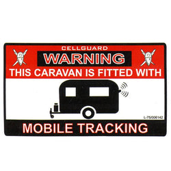 Caravan Sticker - Tracker Fitted - Towsure