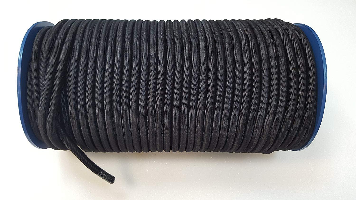 Elastic Rope Cord 8mm Black - Per Metre - Towsure