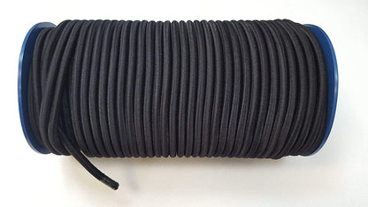 Elastic Rope Cord 8mm Black - Per Metre - Towsure