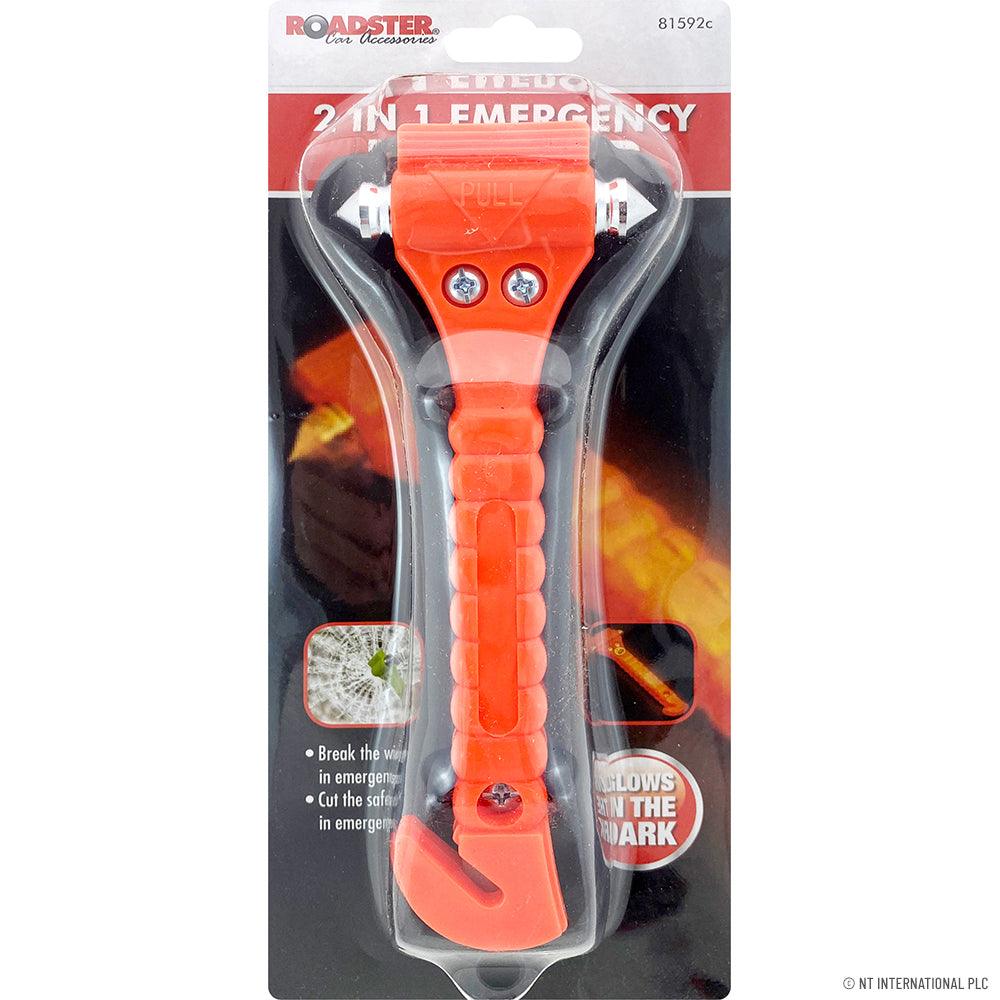Emergency Hammer Seat Belt Cutter Car Safety Glass Window Breaker - Towsure