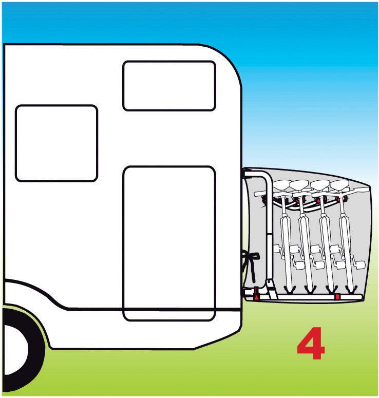 Fiamma Bike Cover - For 4 Bikes - Towsure