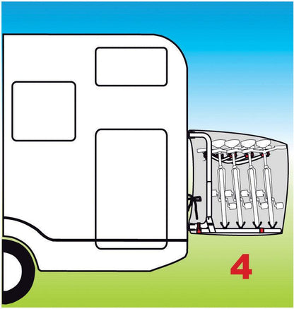 Fiamma Bike Cover - For 4 Bikes - Towsure