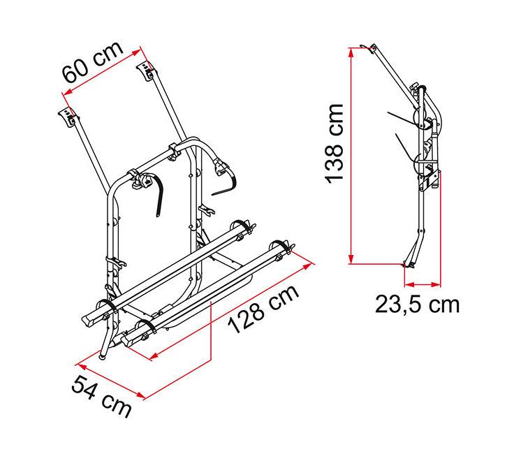 Fiamma Carry Bike Cycle Carrier - Volkswagen T4 (Black Trim) - Towsure