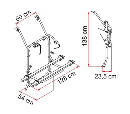 Fiamma Carry Bike Cycle Carrier - Volkswagen T4 (Black Trim) - Towsure