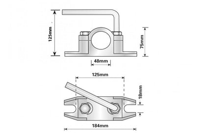 Heavy Duty Clamp For T48 Jockey Wheel - Towsure