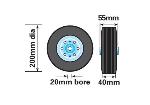 Heavy Duty Jockey Wheel Replacement Spare Wheel - Towsure