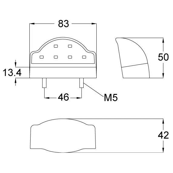 LED Trailer Number Plate Lamp 12/24V - Towsure