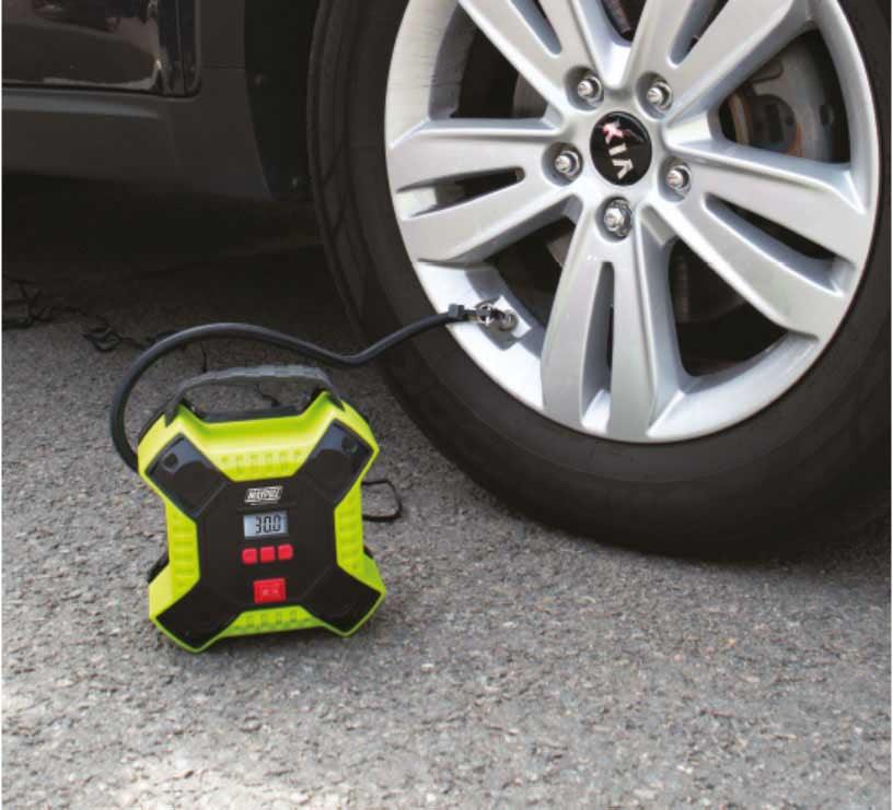 Maypole Digital Automatic Tyre Compressor With LED Light - Towsure