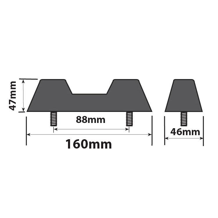 Hump Back Boat Trailer Keel - Block