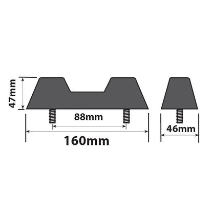 Hump Back Boat Trailer Keel - Block