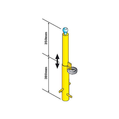 Maypole MP9735 Hitch Security Post - Towsure