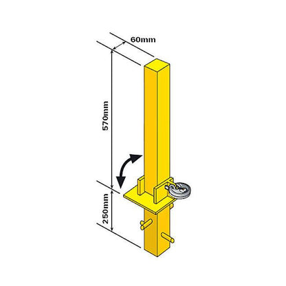 Maypole MP9739 Folding Security Post - Towsure