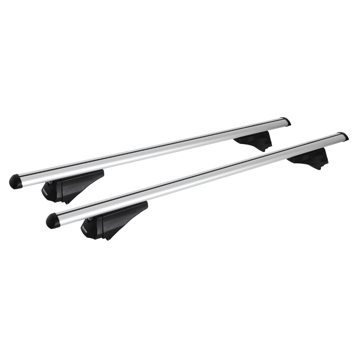Menabo Tiger 120cm Roof Rail Bars - Silver - Towsure