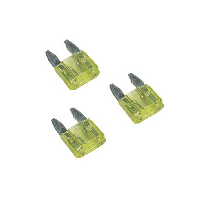 Mini Blade Fuses 20 Amp - Pack of 3 - Towsure