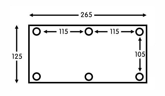 Mounting Plate For 750-1000kg Trailer Suspension Unit - Towsure