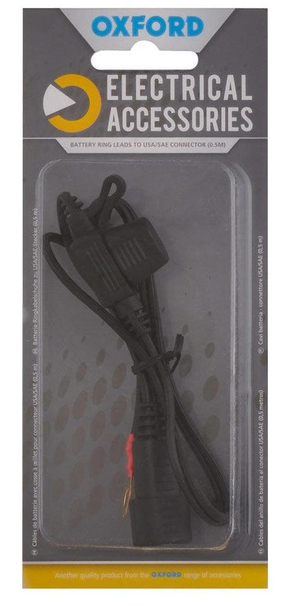 Oxford Battery to SAE Lead - Battery Ring Terminal Connectors - Towsure