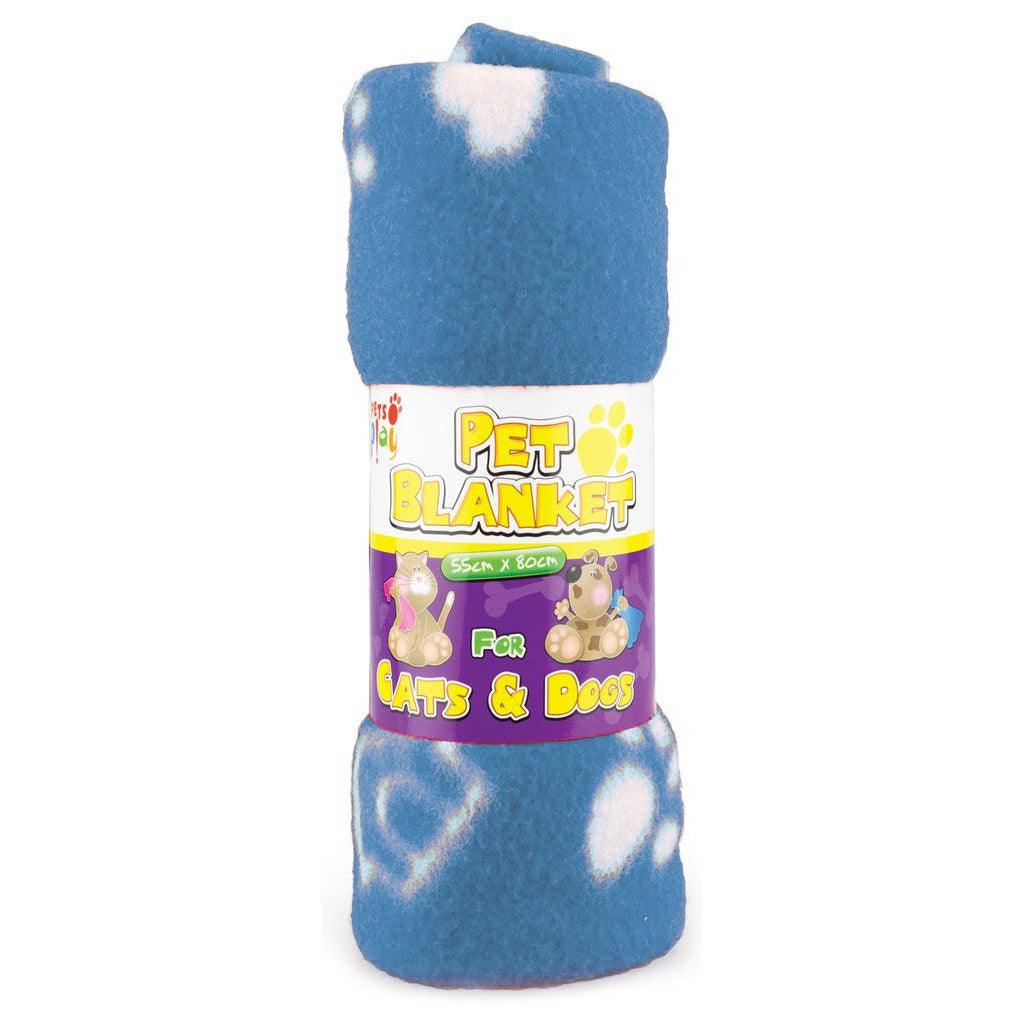 Pets Play Fleece Pet Blanket - 55cm x 80cm - Towsure
