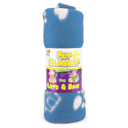 Pets Play Fleece Pet Blanket - 55cm x 80cm - Towsure
