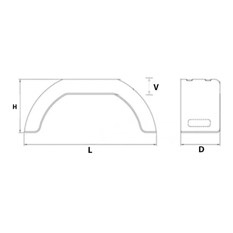 Plastic Trailer Mudguards (Pair) 14 Inch Single Axle - Towsure