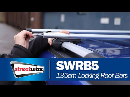 Heavy Duty Aluminium Roof Bars for Roof Rails - 135cm