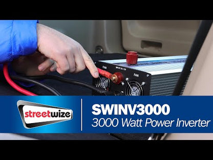 Streetwize 3000 Watt Power Inverter 12/240VT INC USB Socket