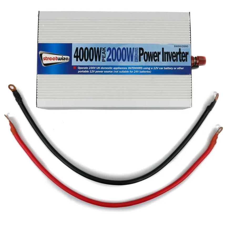 Streetwize 2000 Watt (4000w Peak) Power Inverter - Towsure