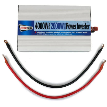 Streetwize 2000 Watt (4000w Peak) Power Inverter - Towsure