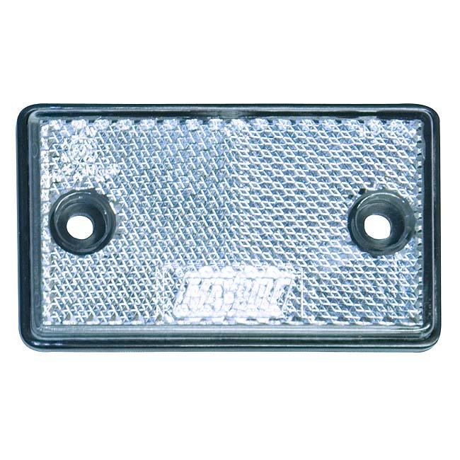 Trailer Side Reflector - Oblong White - Towsure